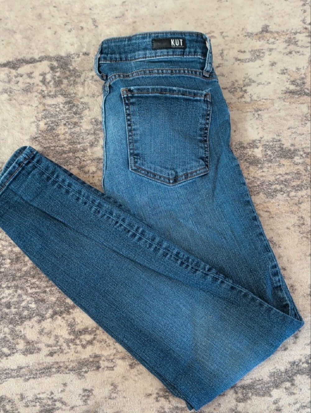 Kut from the Kloth Medium Wash Blue Skinny Jeans - Picture 2 of 5